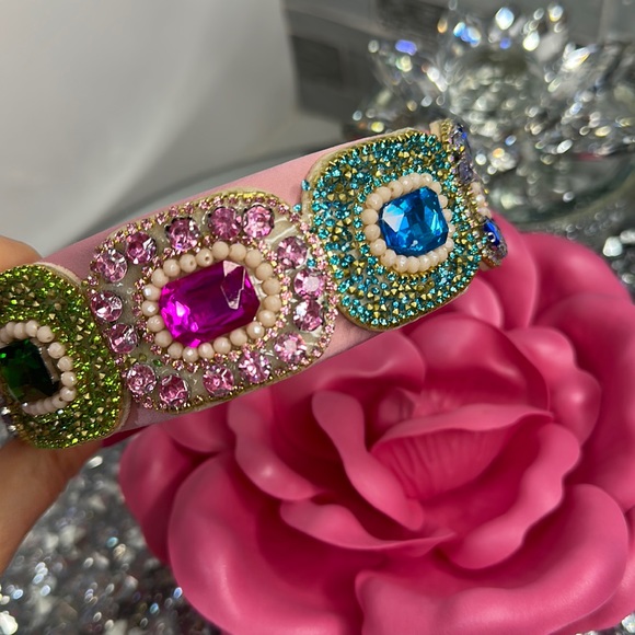 Stunning handmade gemstone headband!!! A Million dollar look! - Picture 6 of 6